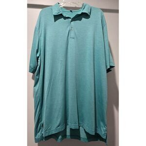 GenTeal Performance Polo Shirt Mens Extra Extra Large XXL‎ Teal Golf Casual